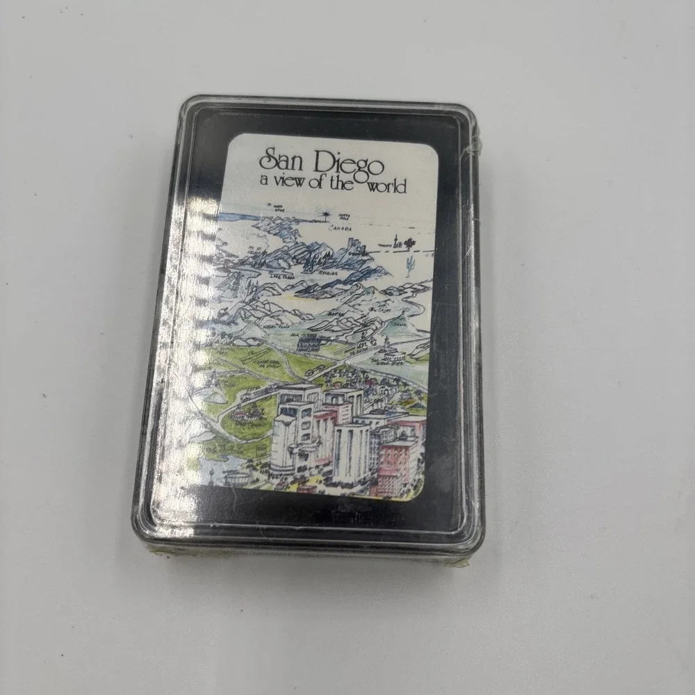 San‎ Diego Playing Cards - A View of the World New Sealed Hard Case
